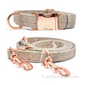 Amzon Hot Vente Colliers pour chiens en tweed Accessoires pour animaux de compagnie